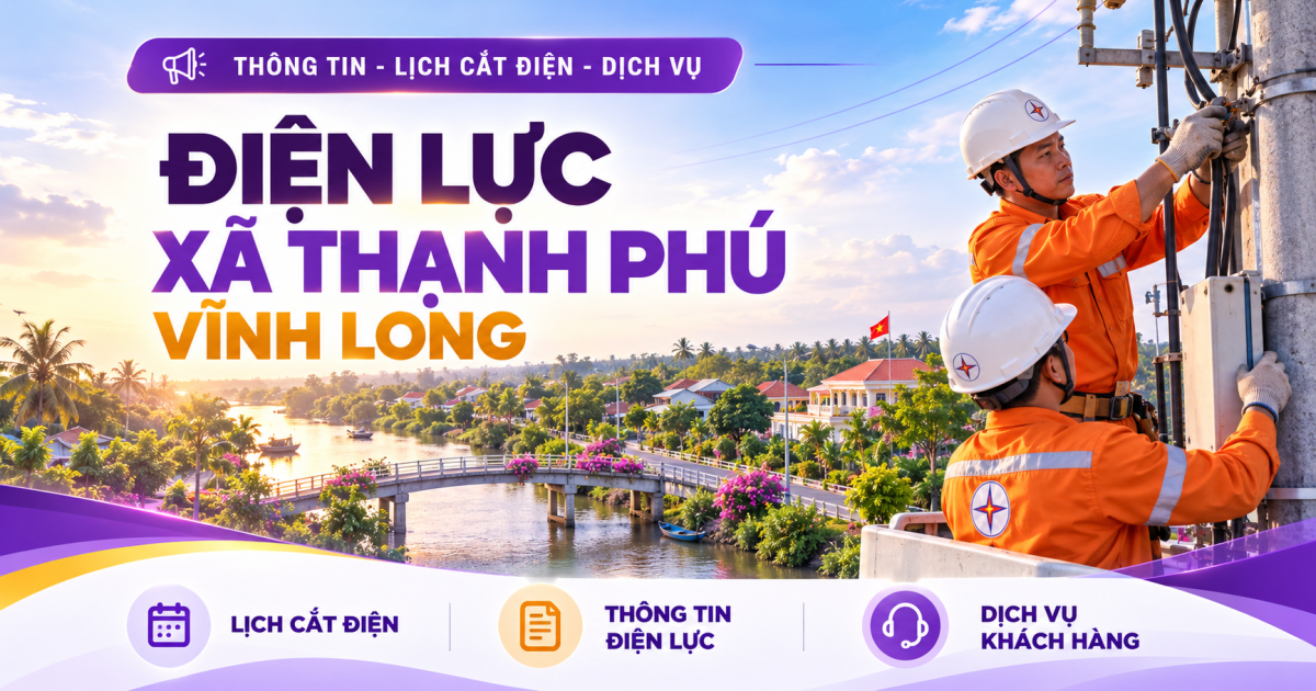 Điện lực xã Thạnh Phú Vĩnh Long: Địa chỉ, số điện thoại và liên hệ